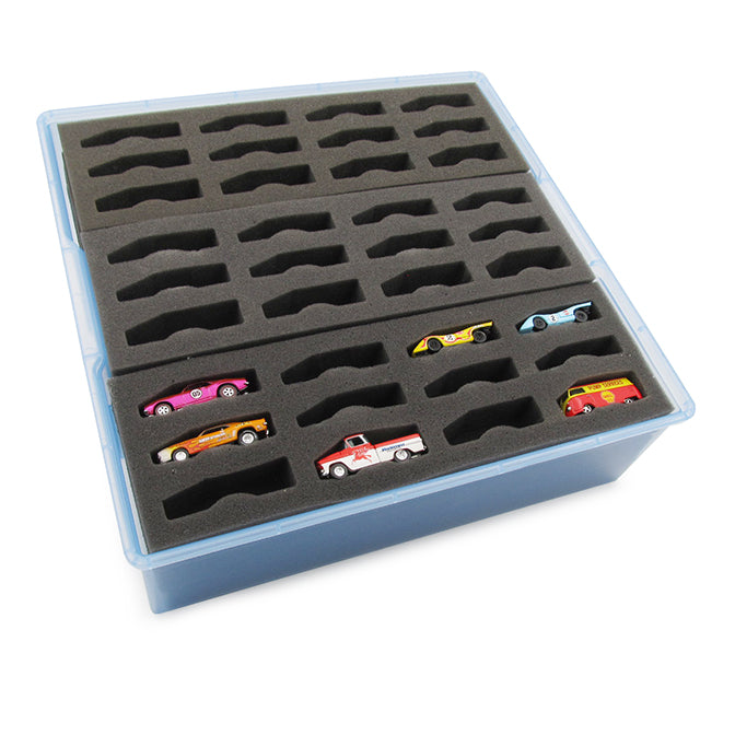 Combo Blue-Transparent & Redline - 3 Hot Cases with 27 Redline Inserts